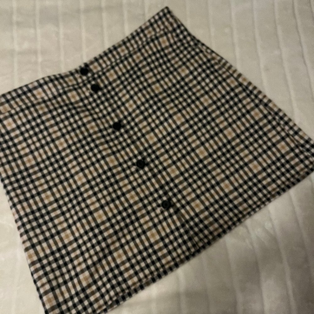 NWOT Loft Outlet Plaid Wool Skirt!